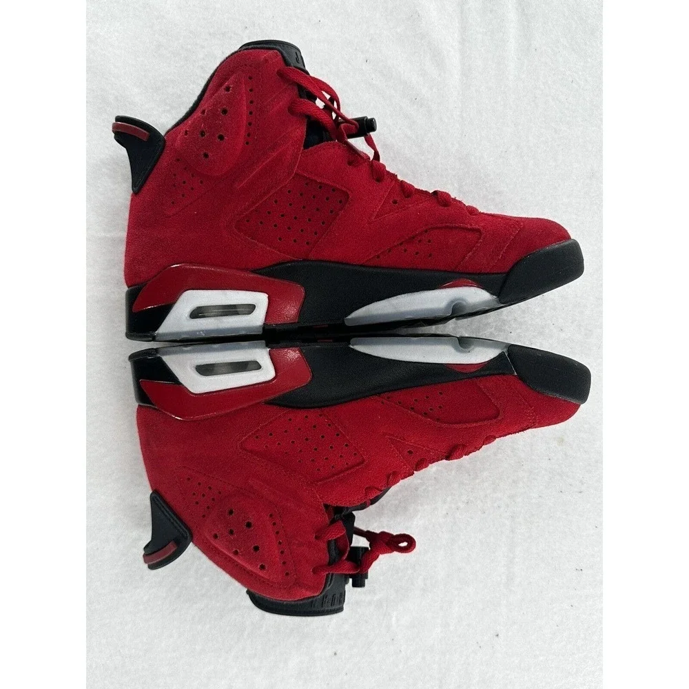 Nike Air Jordan 4 Retro Toro Bravo 2013 Red Suede Mens Size 8 (308497-603)​​​